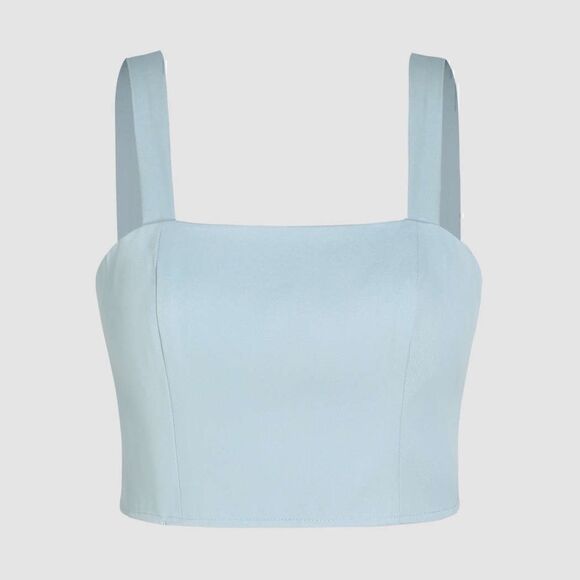 Women’s square neck crop top NWOT - Picture 2 of 4